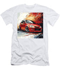 Abstract Car Design Modern Car Art Mazda2 2003 Japan Hatchback Jdm Car Red Sports Car Grayson Sheppard T-Shirt