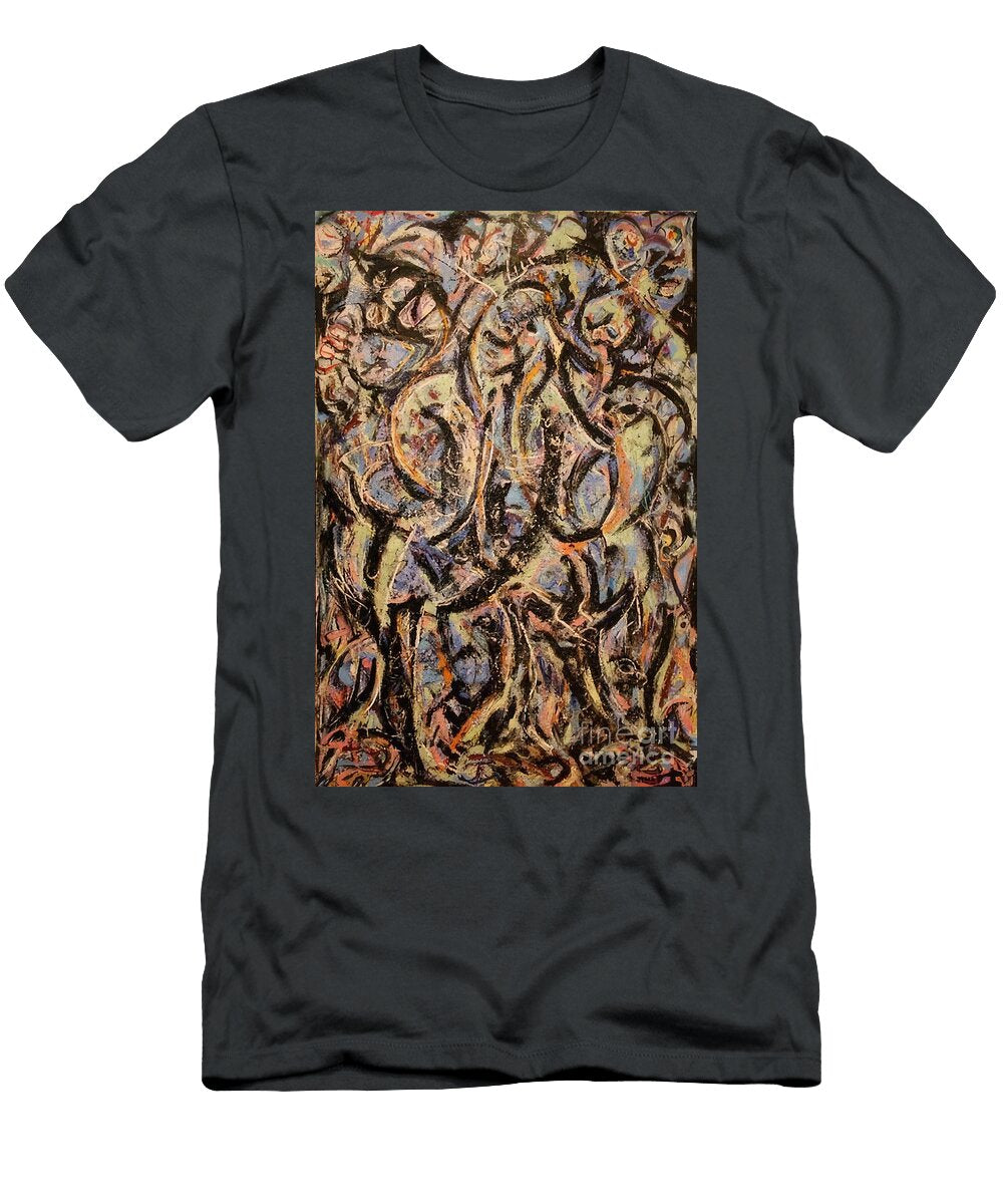 Abstract Chaotic Swirls Lee Krasner T-Shirt