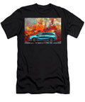Abstract Honda Odyssey Car Painting Blue Minivan on Colorful Background Kari Goldfalse T-Shirt