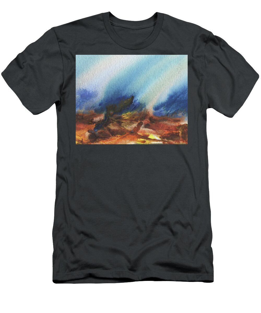 Abstract Landscape Contemporary Watercolor Ii Irina Sztukowski T-Shirt
