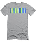 Abstract Lines in Blue Yellow Green I Irina Sztukowski T-Shirt