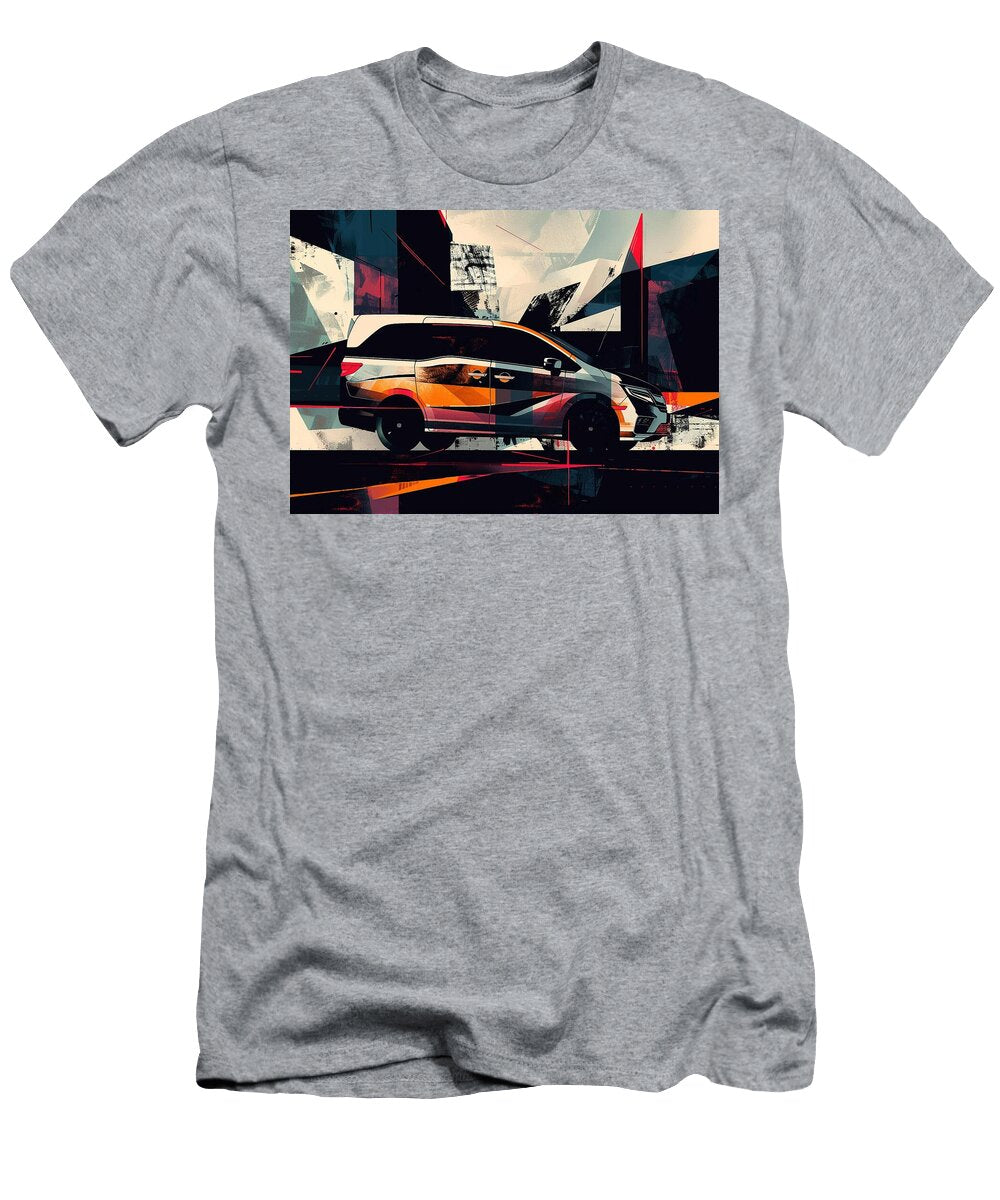Abstract Minivan Art a Bold and Colorful Design Kari Goldfalse T-Shirt
