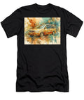 Abstract Vehicle Kia Sedona 2003 Minivan Car Artwork Golden Car Abstract Art Hollie Love T-Shirt