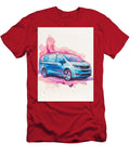 Abstract Watercolor Vehicle a Chrysler Pacifica 2021 Hybrid Blue Minivan American Modern Artistic Ca Henry George T-Shirt