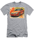 Acura Ilx 2013 Sedan Car Drawing Art Style Vibrant Car Sketch Hollie Love T-Shirt