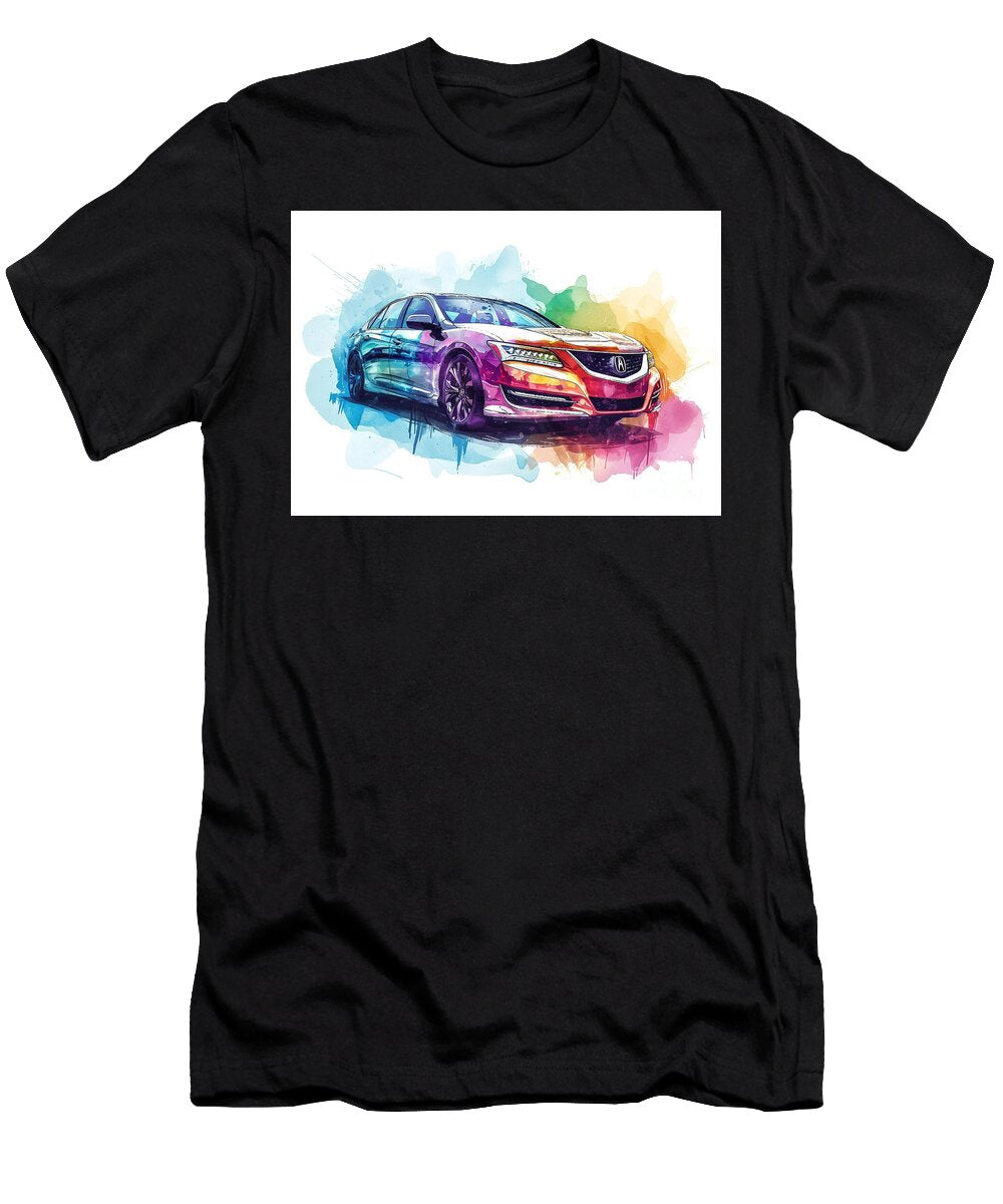 Acura Rlx Sport Hybrid Auto Vibrant Colors Clark Leffler T-Shirt