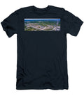 Aerial View of a Racetrack Panoramic Images T-Shirt