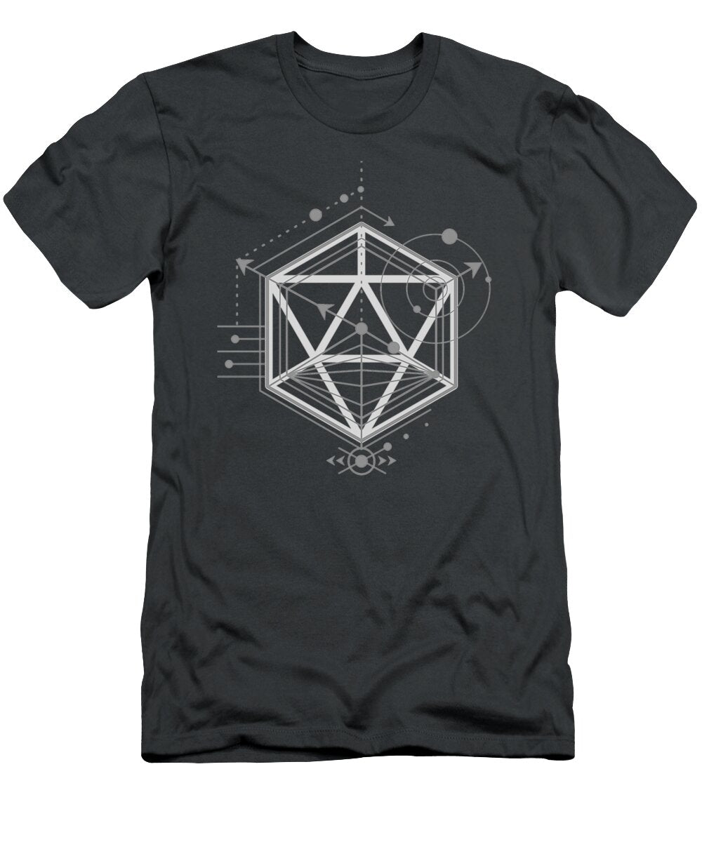 Alchemy Symbols Polyhedral D20 Dice Tabletop Rpg Chapman Stewart T-Shirt