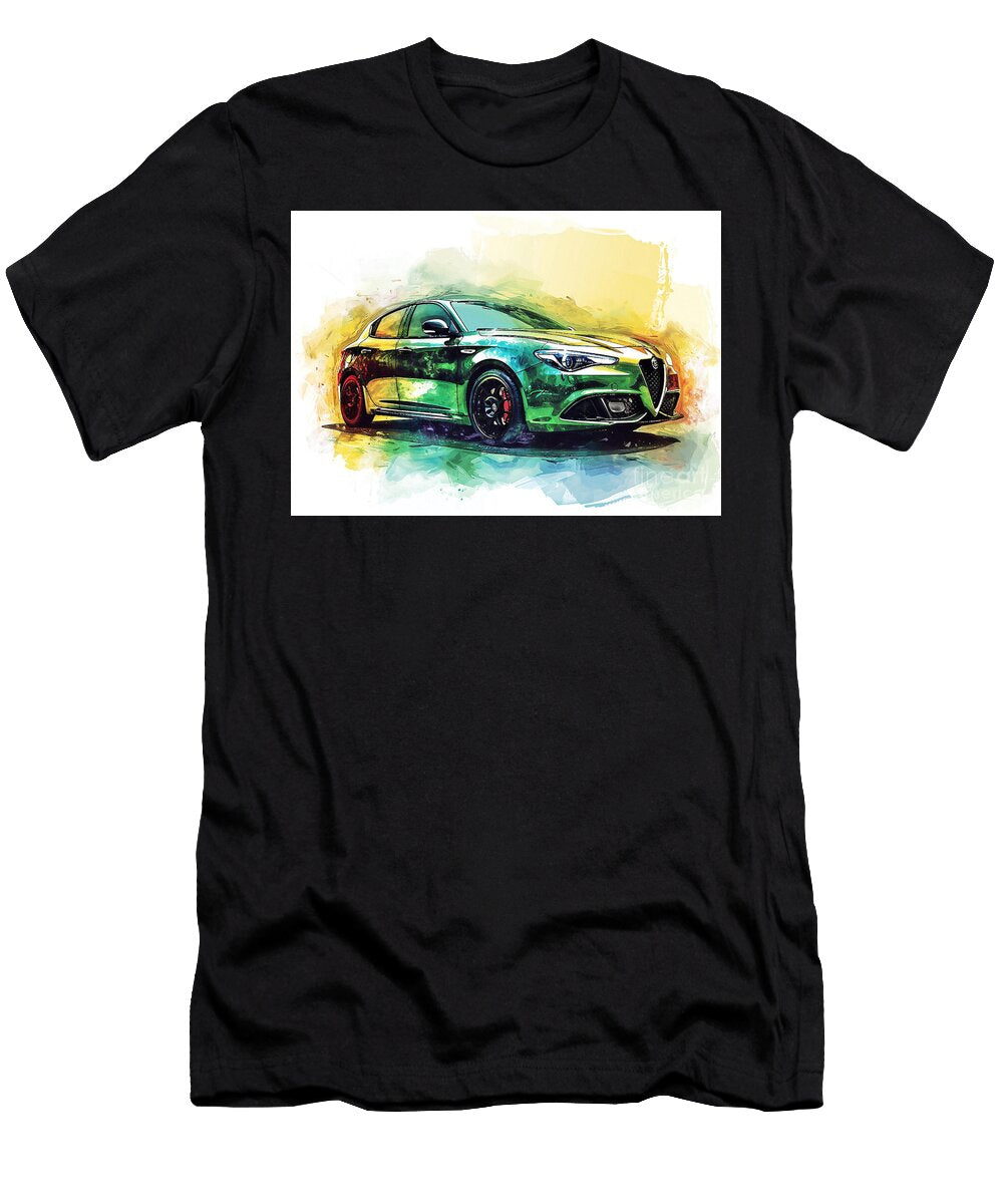 Alfa Romeo Giulietta Quadrifoglio Verde Automotive Artistic Clark Leffler T-Shirt