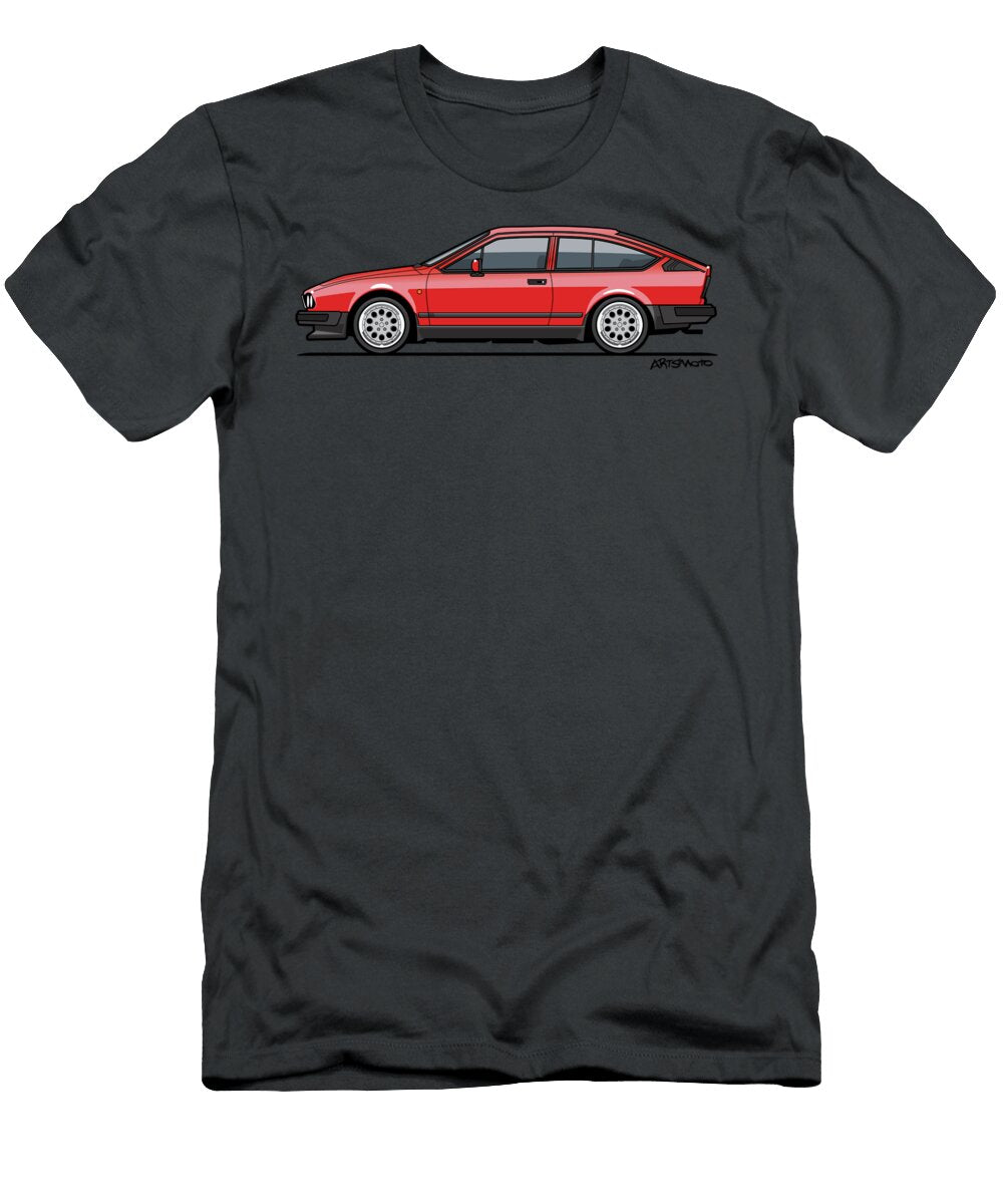 Alfa Romeo Gtv6 Red Monkey Crisis on Mars T-Shirt