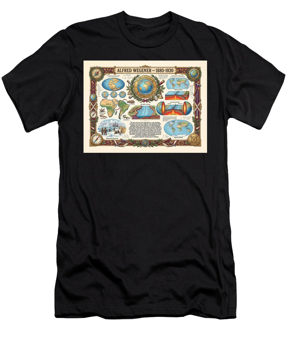 Alfred Wegeners Continental Drift Splendid Art Prints T-Shirt
