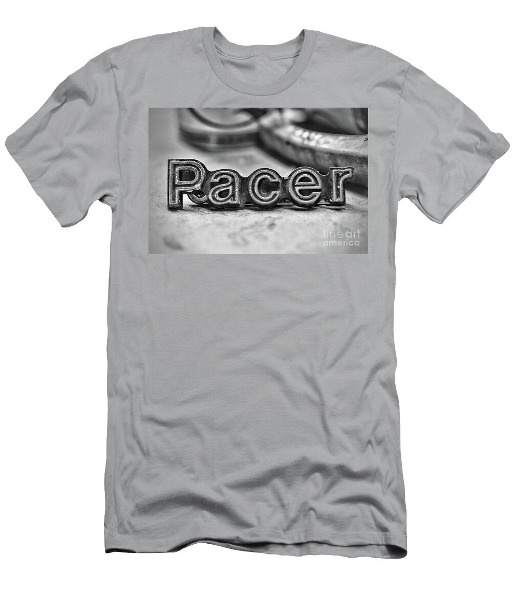 Amc Pacer Car Badge Black and White Paul Ward T-Shirt