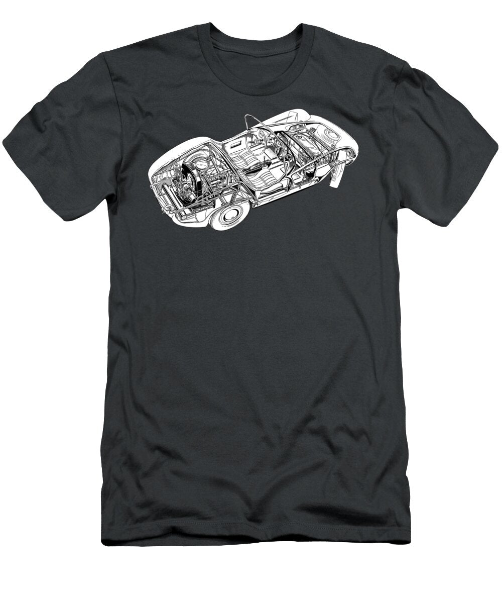 American 2 Door Roadster Devin D Porsche 1957 Vladyslav Shapovalenko T-Shirt