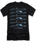 American Bird 2 Light Blue Silhouettehistory Gabor Vida T-Shirt