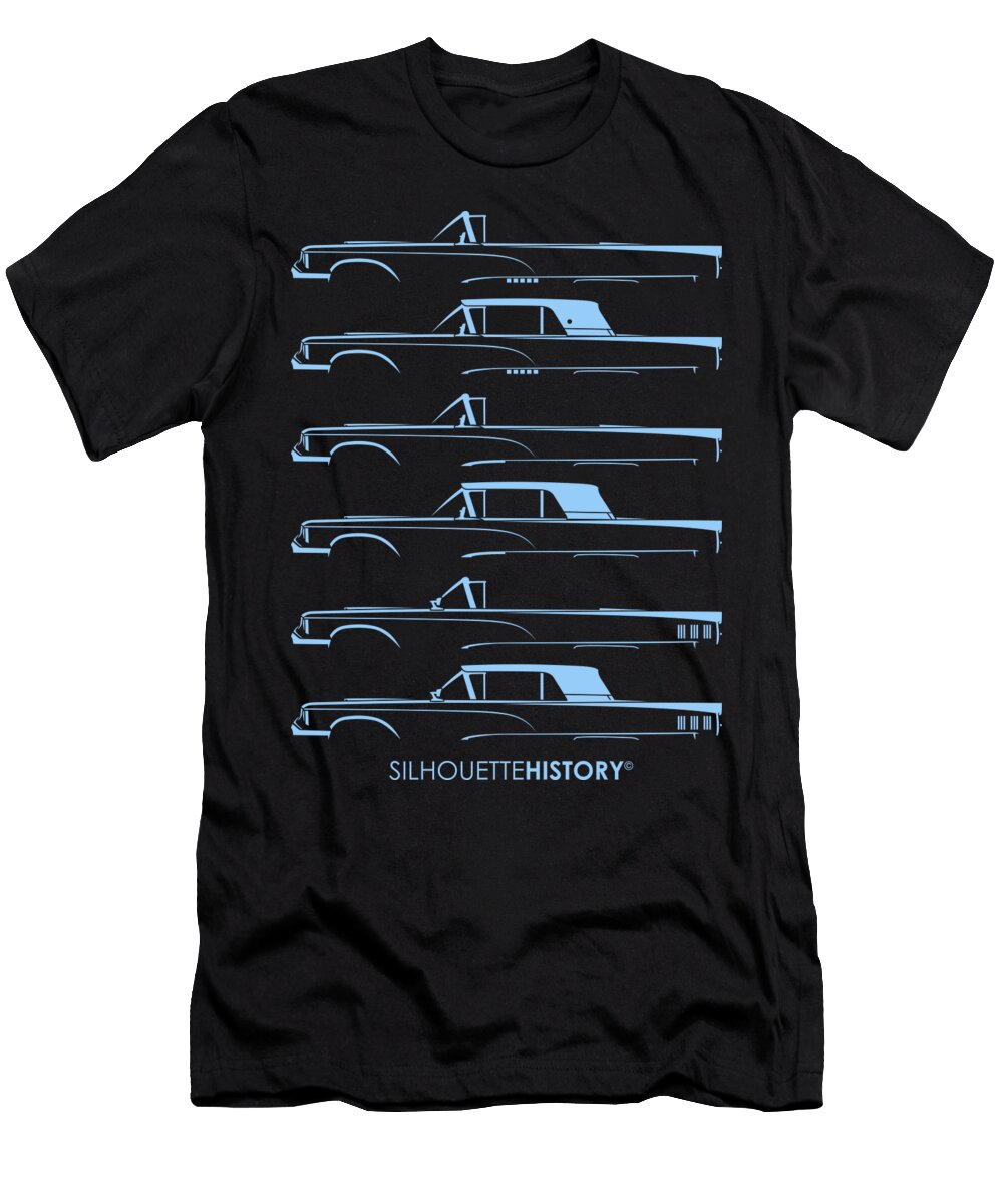 American Bird 2 Light Blue Silhouettehistory Gabor Vida T-Shirt