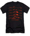 American Bird 3 Orange Silhouettehistory Gabor Vida T-Shirt