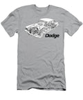 American Full Size Hardtop 4 Door Sedan Dodge Lancer 170 Slant 6 Engine Cutaway Art Vladyslav Shapovalenko T-Shirt