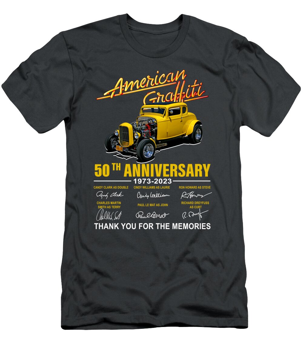 American Graffiti 49th Anniversary 1973 2023 Signature Thank You for the Memories Summer Fashion Christine Varner T-Shirt