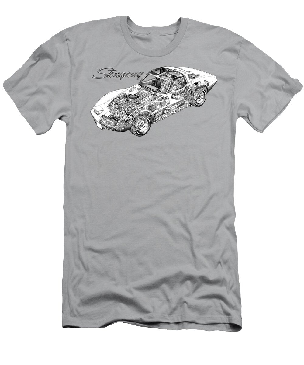 American Legendary Sportcar Chevrolet Corvette C3 Stingray Coupe Vladyslav Shapovalenko T-Shirt