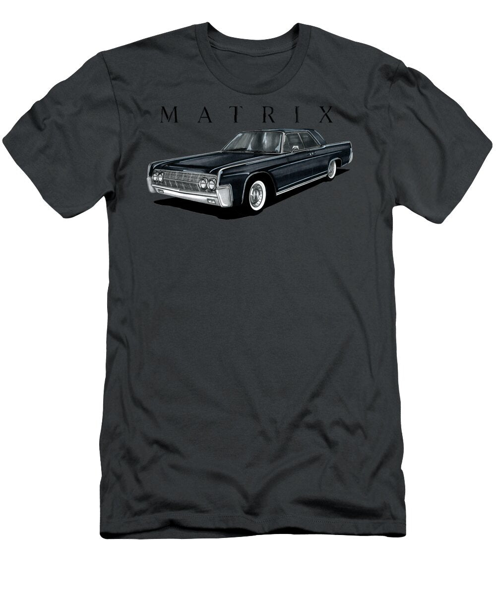 American Luxurius Lincoln Continental Sedan 1964 From Movie Matrix with Keanu Reeves Vladyslav Shapovalenko T-Shirt