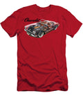 American Sport Car Chevrolet Corvette Roadster C1 with Big V8 Engine Cutaway Automotive Art Vladyslav Shapovalenko T-Shirt