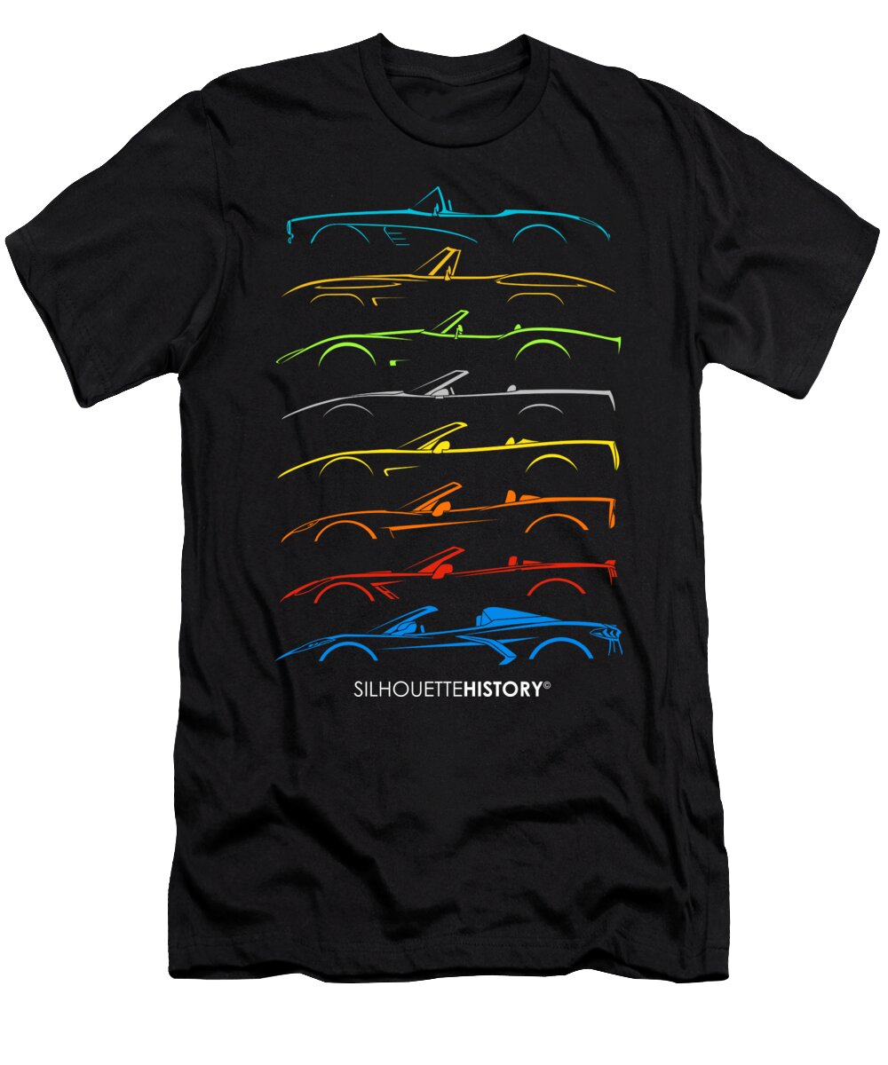 American Sports Cabrio 8g Custom Silhouettehistory Gabor Vida T-Shirt
