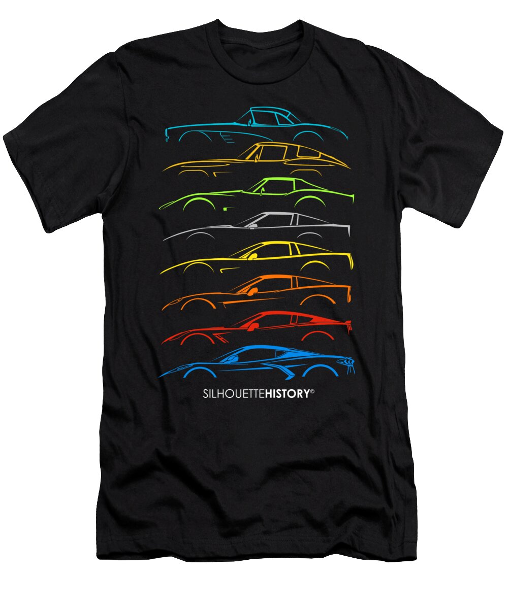 American Sports Car 8g Custom Silhouettehistory Gabor Vida T-Shirt