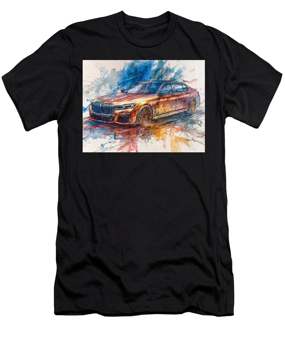 Artful Design BMW 7 Series 2023 Sedan Luxury Car Luxury Car Artistic Design Hollie Love T-Shirt
