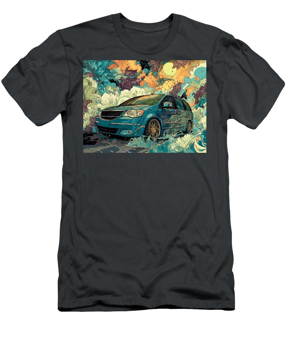 Artistic Vehicle Chrysler Pacifica 2006 Wagon Abstract Car Abstract Car Art Hollie Love T-Shirt
