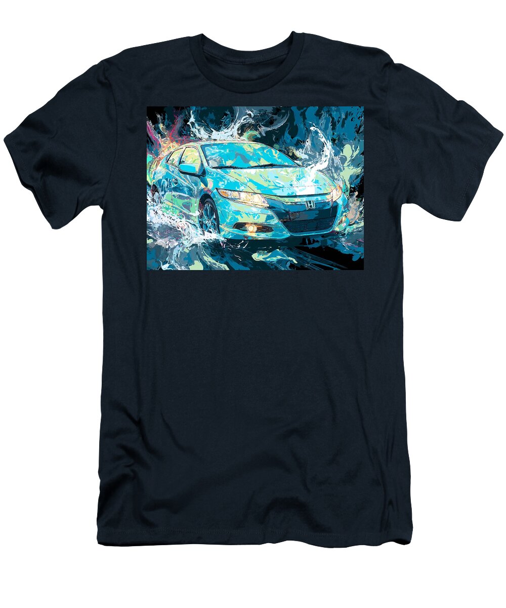 Artistic Vehicle Honda Insight 2010 Hatchback Abstract Car Abstract Artistic Car Hollie Love T-Shirt