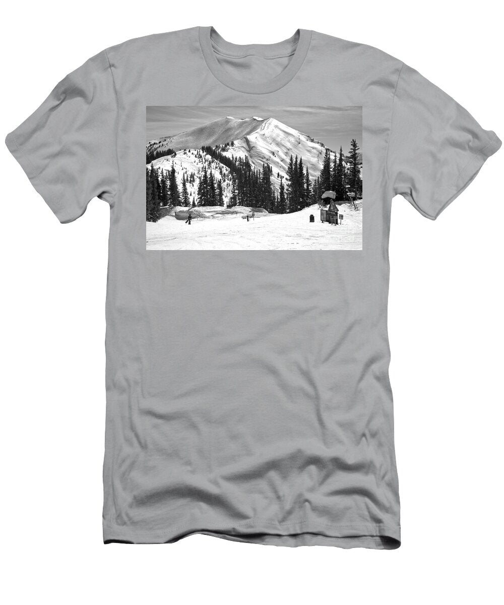 Aspen Highlands Highland Peak Black and White Adam Jewell T-Shirt