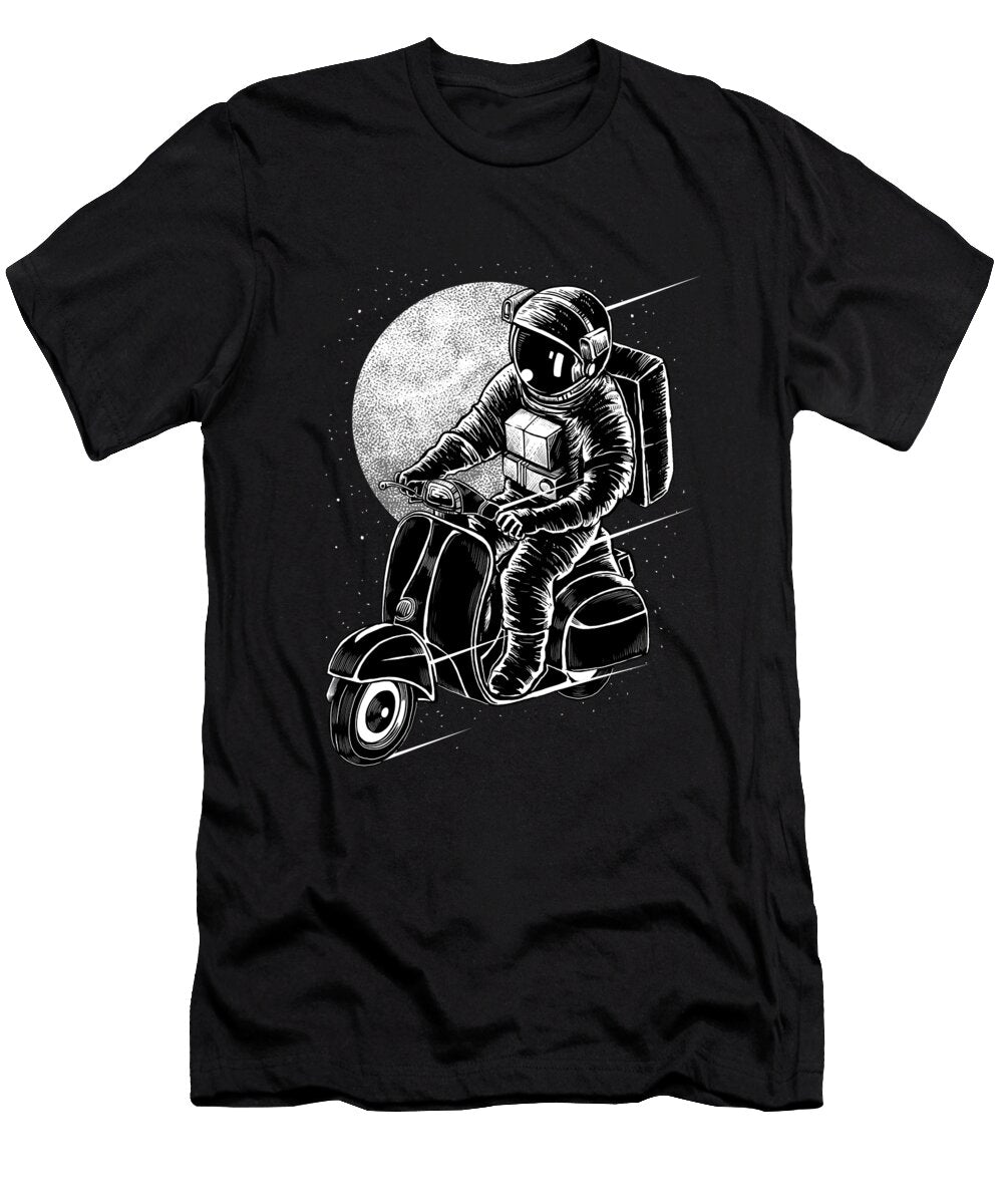 Astronaut Biker Long Shot T-Shirt