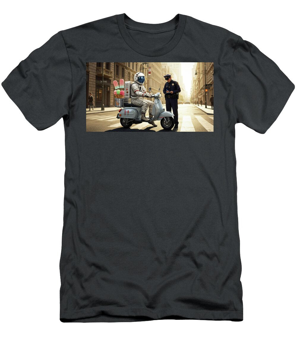 Astronaut Selling Creamsicles Gets Speeding Ticket Bob Orsillo Originals T-Shirt