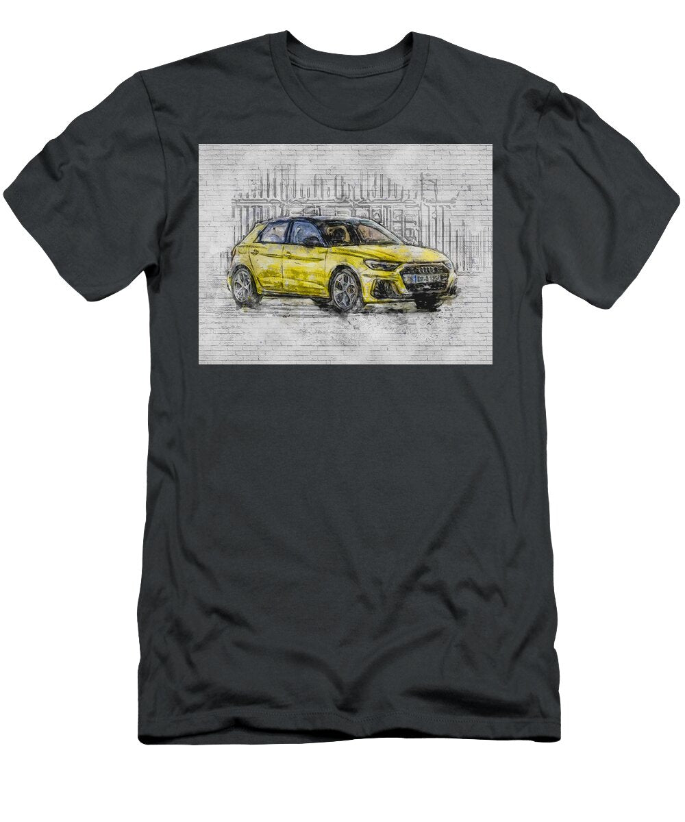 Audi A1 2019 New Yellow Exterior Hatchbacks German Cars Ashtyn Treutel T-Shirt