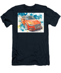 Audi A3 2013 Sedan Watercolor Art Red Car Vibrant Red Car Watercolor Hollie Love T-Shirt