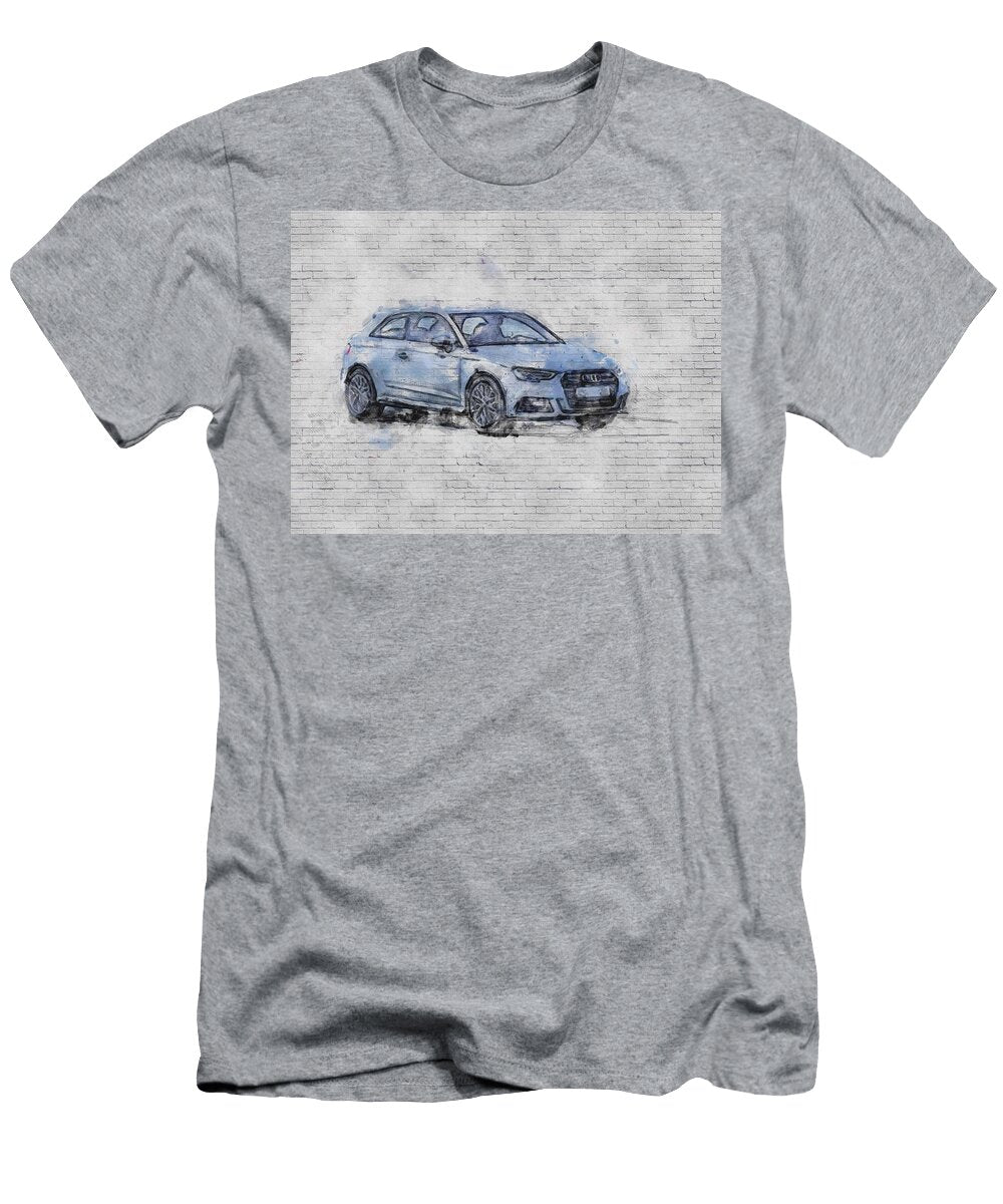 Audi A3 2017 Hatchback Silver New Cars German Ashtyn Treutel T-Shirt