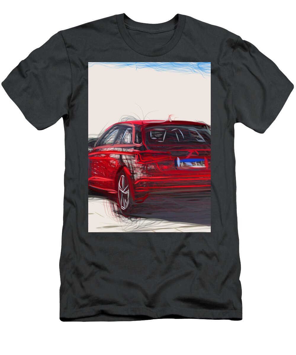 Audi A3 Hatchback Coupe 9392 Carstoon Concept T-Shirt