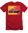 Audi A4 2003 Sedan Red Car Art Illustration Vibrant Red Car Illustration Hollie Love T-Shirt