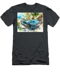 Audi A5 Sportback 2017 Hatchback Mountain Road Blue Car Azure Automobile Scenic Mountain Drive Hollie Love T-Shirt