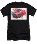 Audi A7 2023 Hatchback Red Car Artwork Abstract Car Red Car Abstract Art Hollie Love T-Shirt
