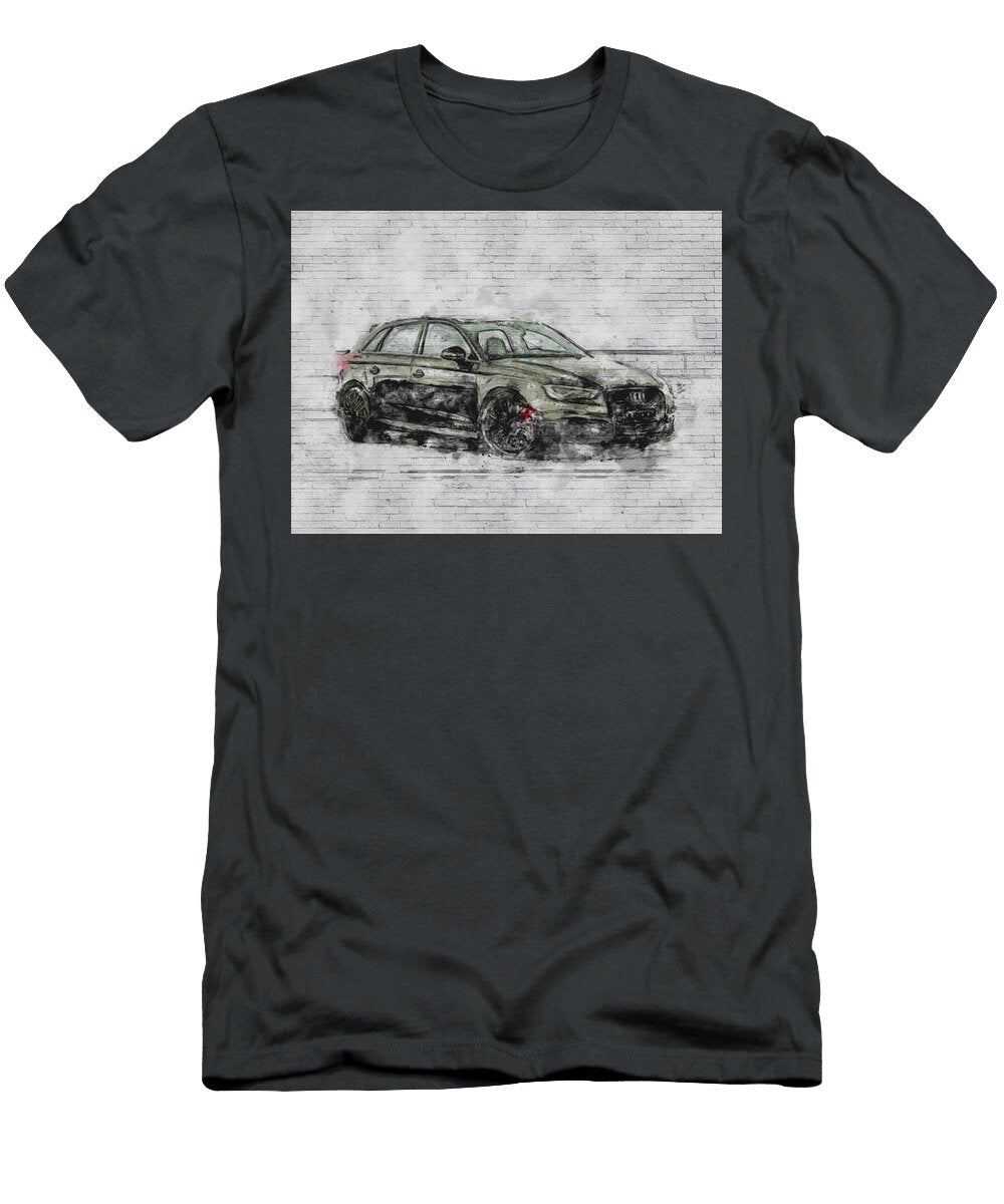 Audi Rs3 2018 Black Hatchback New German Cars Ashtyn Treutel T-Shirt