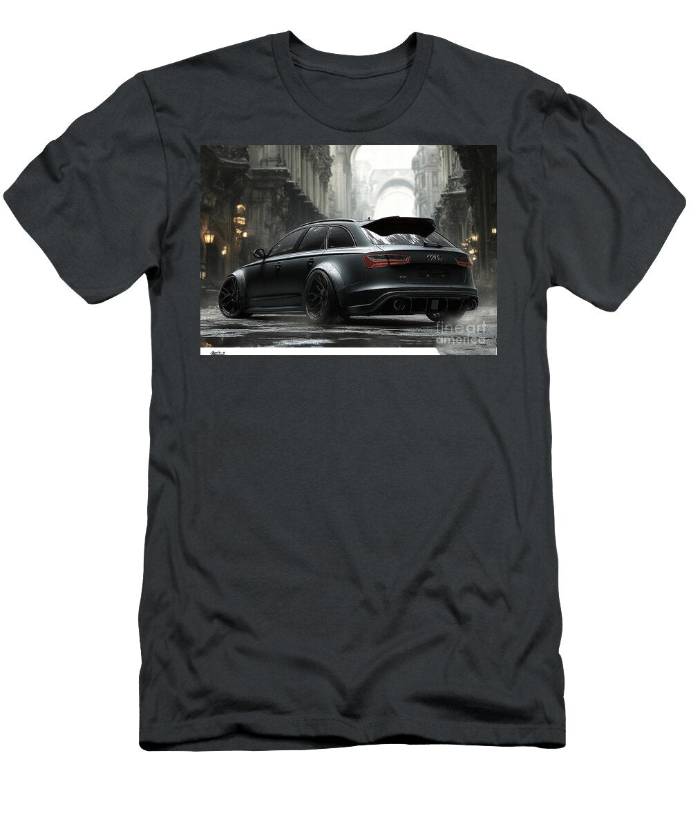 Audi Rs6 Avant Car Dark Audi Sedan in the City Clark Leffler T-Shirt