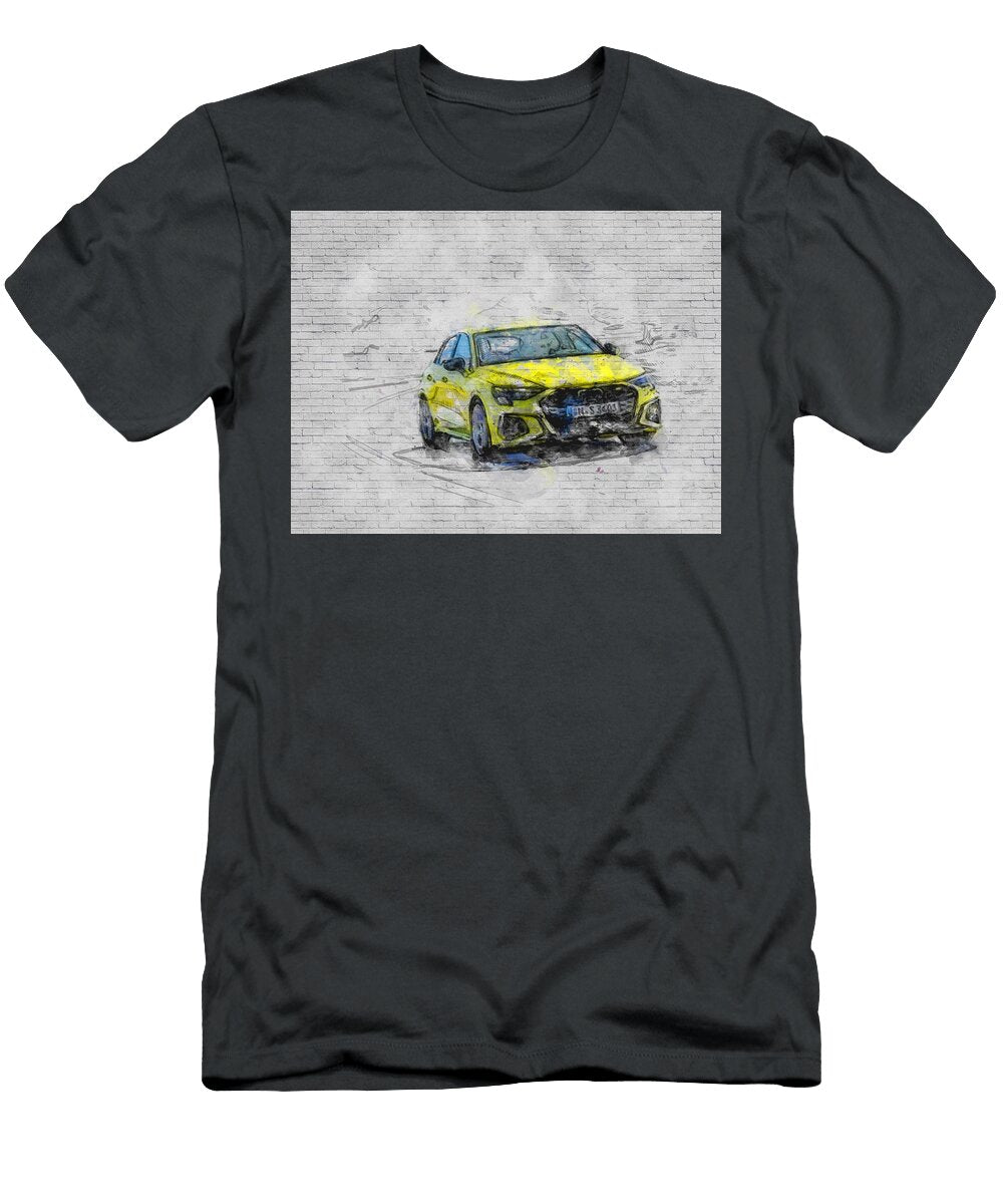 Audi S3 2021 Exterior Yellow Hatchback New A3 Ashtyn Treutel T-Shirt