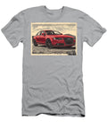Audi S4 Car Red Audi Sedan Detailed Line Art Clark Leffler T-Shirt