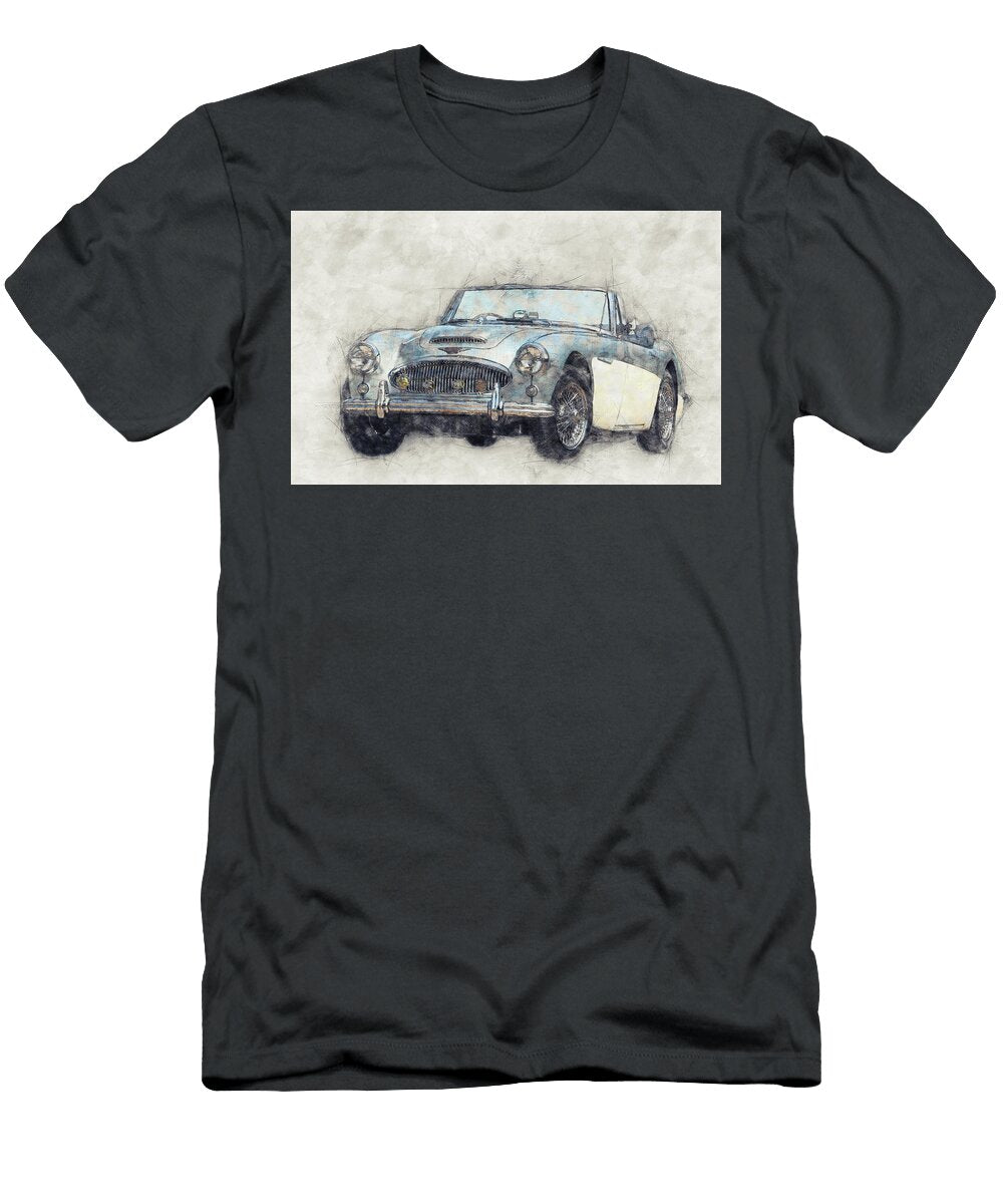 Austin Healey 3000 1 British Sports Car 1959 Automotive Art Car Posters Studio Grafiikka T-Shirt