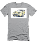 Austin Healey Sprite Mk I Classic Car Ink Drawing and Watercolor Frank Ramspott T-Shirt