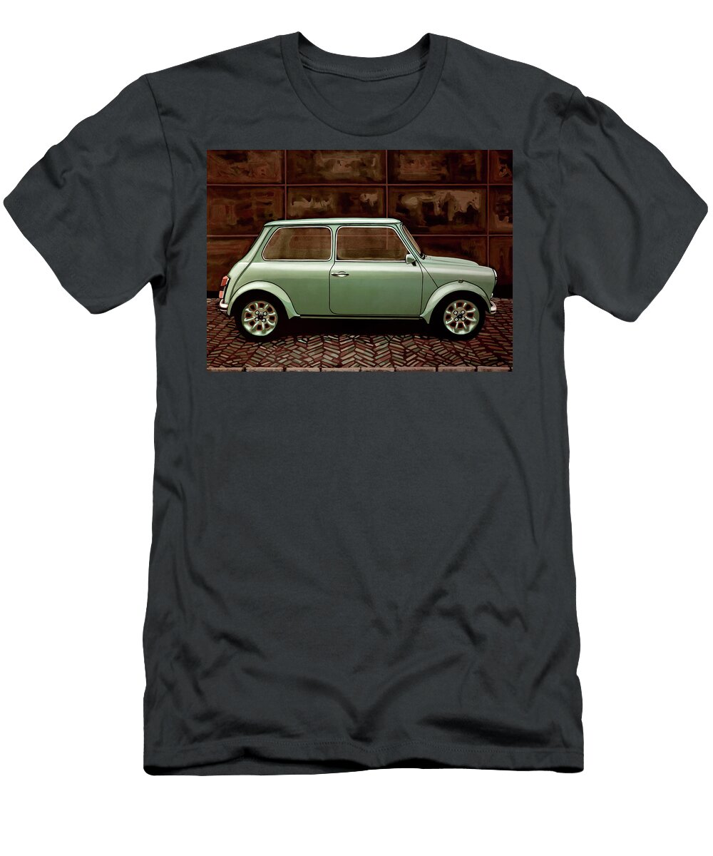 Austin Mini Cooper Mixed Media Paul Meijering T-Shirt