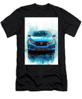 Auto Color Art Honda Civic Hatchback Car Kari Goldfalse T-Shirt