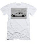 Auto Pencil Geometric Car Sketch Vehicle Honda Minimal Civic Hatchback Monochrome Clint Mclaughlin T-Shirt
