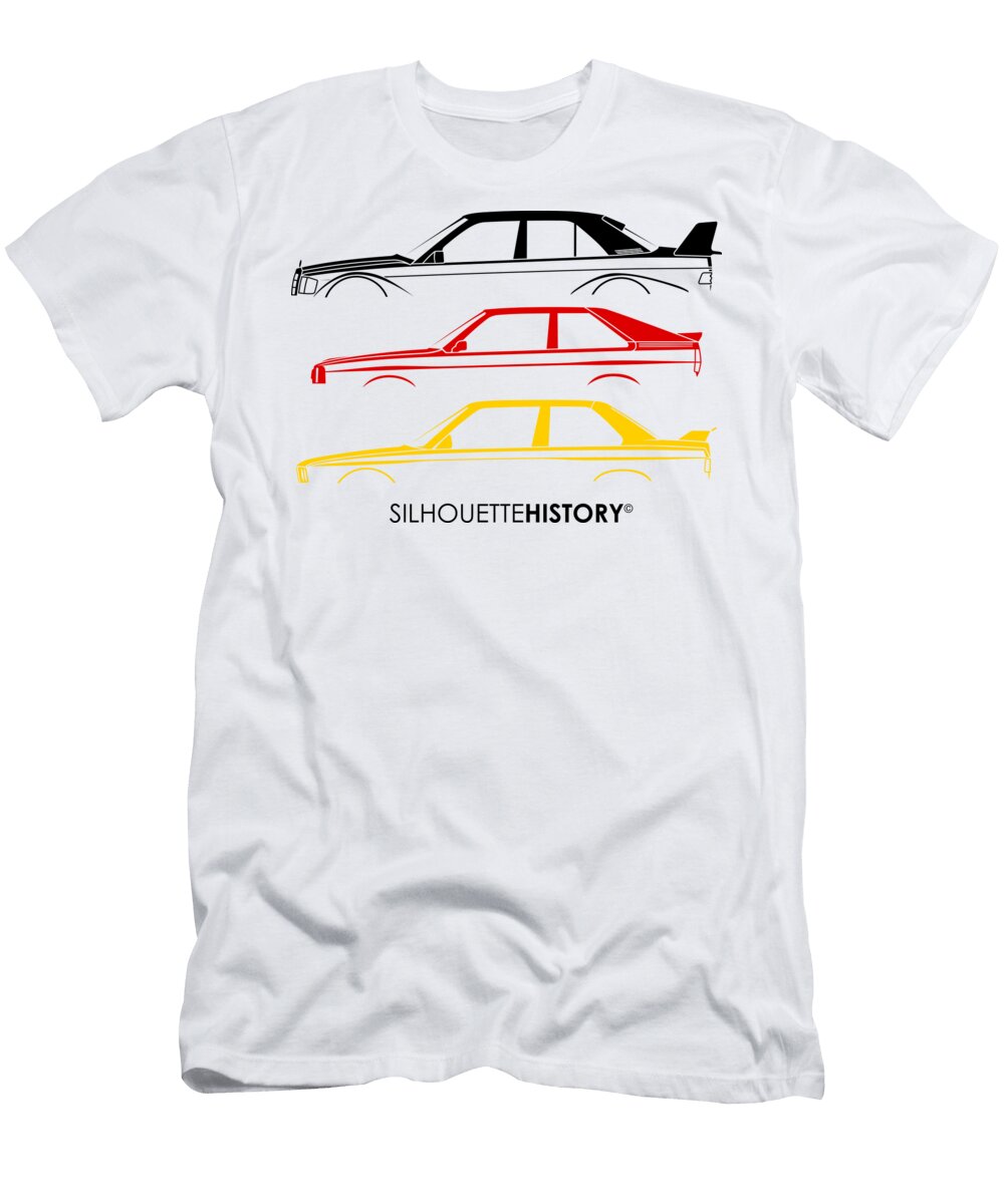 Autobahn Trinity 80s Tricolor Silhouettehistory Gabor Vida T-Shirt